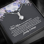 To My New Mom On My Wedding Day You'll Be My New Mother And Also My Friend Alluring Beauty Pendant Necklace - Mother In Law Gift