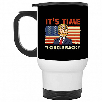14 oz. White Travel Mug