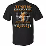 Jesus Born As A Baby Prea-Shirt Only, Black, Unisex T-Shirt