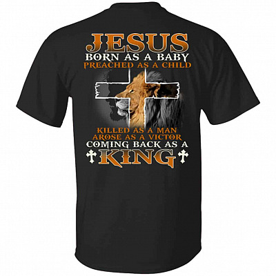 Jesus Born As A Baby Prea-Shirt Only, Black, Unisex T-Shirt