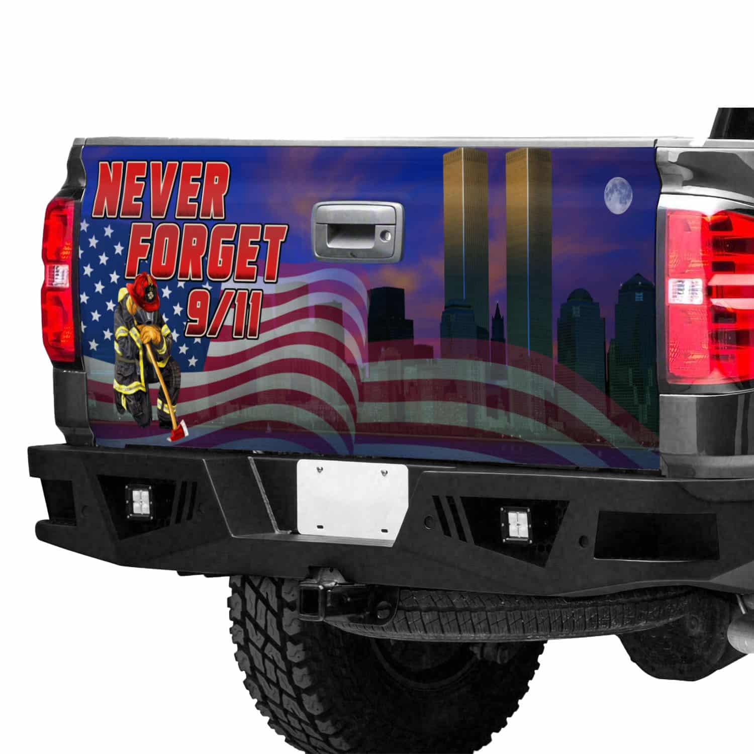 13 HG UU TIEN. 9 11 Never Forget Wrap (5) Tailgate Wrap Mockup 12