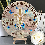 8O. Serve The Lord-sample design Door Sign Mockup 5