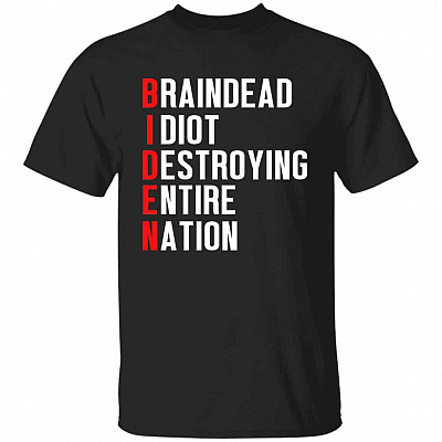 1N.Braindead Idiot, Black, Unisex T-Shirt
