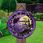 4KNG. Wicked Halloween Door Sign Mockup 2
