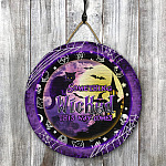 4KNG. Wicked Halloween Door Sign Mockup 8