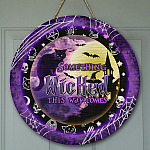 4KNG. Wicked Halloween Door Sign Mockup 9