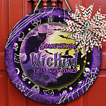 4KNG. Wicked Halloween Door Sign Mockup 10