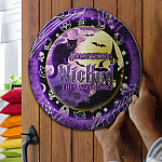 4KNG. Wicked Halloween Door Sign Mockup 13