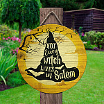 9LV. Not Every Witch () Door Sign Mockup 2