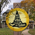 9LV. Not Every Witch () Door Sign Mockup 3