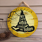 9LV. Not Every Witch () Door Sign Mockup 4