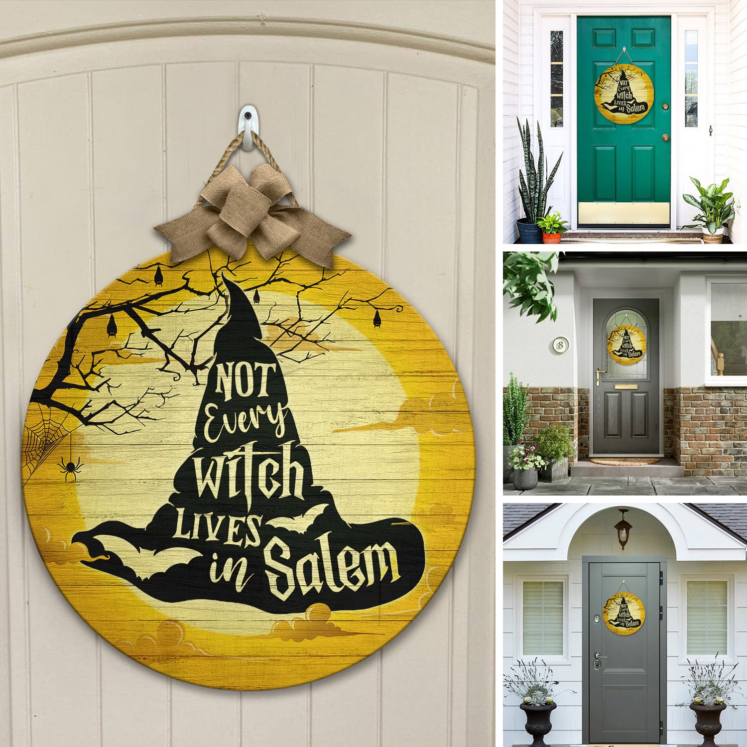 9LV. Not Every Witch () Door Sign Mockup 12