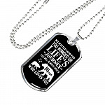 No Matter How Far You Wander On Life's Journey You Will Always Have A Mama Who Loves You Dog Tag Pendant Necklace