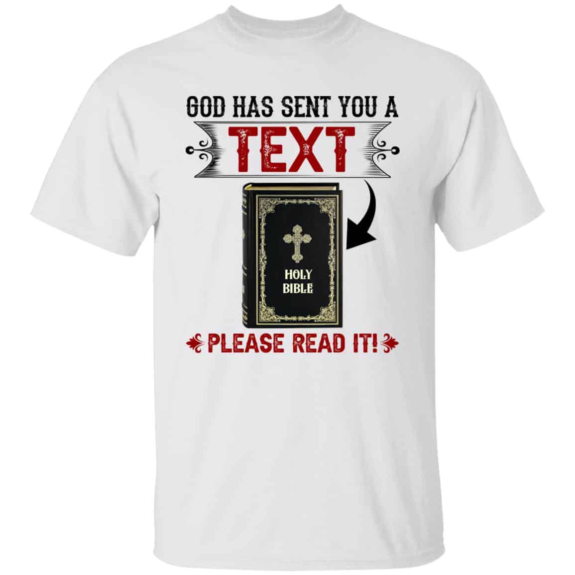 god, White, Unisex T-Shirt