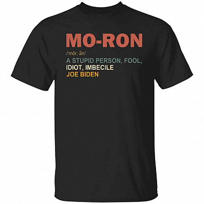 moron, Black, Unisex T-Shirt