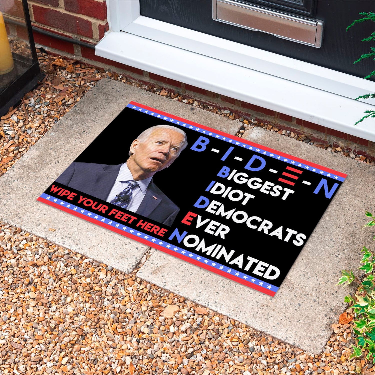 5VT. UU TIEN Biden Biggest Idiot Doormat Doormat mockup 10