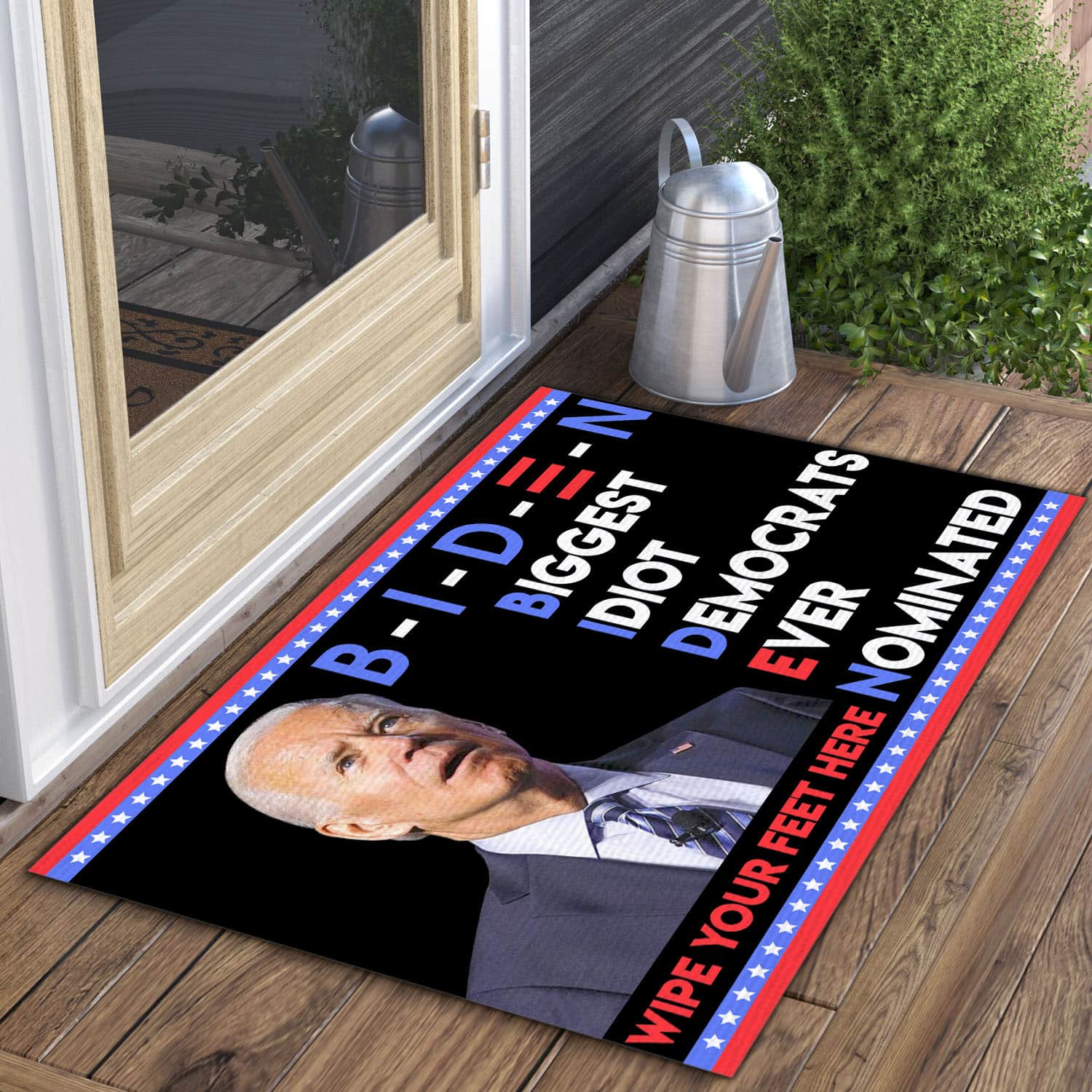 5VT. UU TIEN Biden Biggest Idiot Doormat Doormat mockup 3