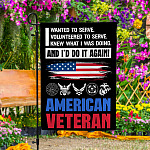 5Th. American Veteran Garden Flag Mockup 4