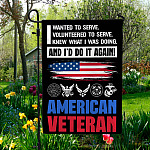 5Th. American Veteran Garden Flag Mockup 5