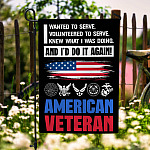 5Th. American Veteran Garden Flag Mockup 6