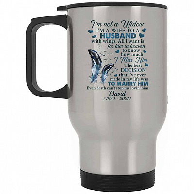 14 oz. Silver Travel Mug