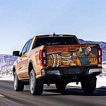 10VT. Bigfoot Drinking Beer Tailgate Tailgate Wrap Mockup 14