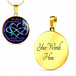 It's Ok If The Only Thing You Do Today Is Breathe Your Life Matters Circle Pendant Necklace