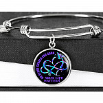 No Story Should End Soon Your Life Matters Circle Pendant Necklace