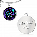 No Story Should End Soon Your Life Matters Circle Pendant Necklace