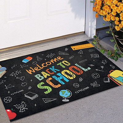Alternative view of Welcome Back to School Doormat - Outdoor Indoor Doormat - Gifts For Teacher