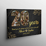 20 YEARS (Sample Design) Canvas Landscape - Tilt Angle