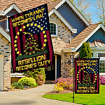 3VT. When Tyranny Becomes Law Flag Garden & House Mockup 3