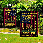3VT. When Tyranny Becomes Law Flag Garden Flag Mockup 2 Side
