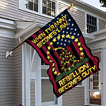 3VT. When Tyranny Becomes Law Flag House Flag Mockup 6