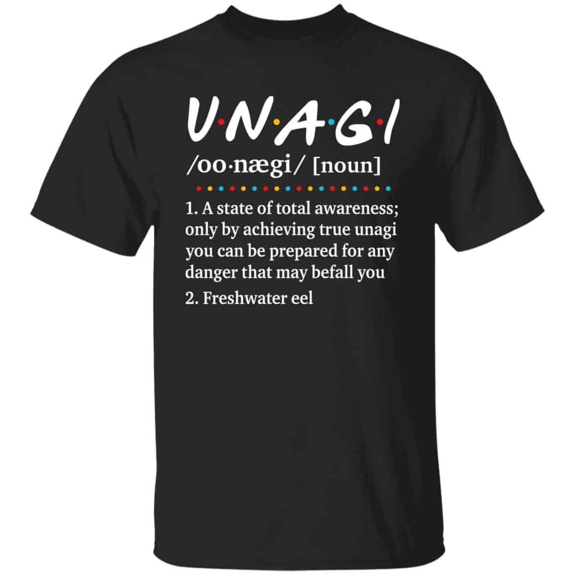 unagi, Black, Unisex T-Shirt