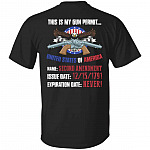 gun, Black, Unisex T-Shirt gun, Black, Unisex T-Shirt