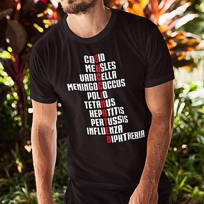 Alternative view of I'm Vaccinated T-Shirt - Vaccinated V-Neck Tee