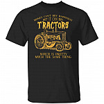 tractors, Black, Unisex T-Shirt