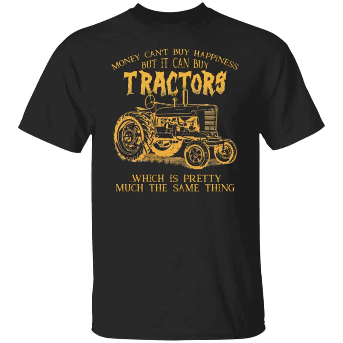 tractors, Black, Unisex T-Shirt