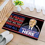 One Nation Under a Fraud with Tyranny and Injustice for All Decorative Doormat - Welcome Mat
