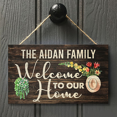 Wooden Door Sign