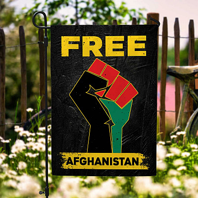 Save Free Afghanistan Pray For Kabul Afghanistan Flag - Afghanistan Against Taliban Garden Flag - House Flag