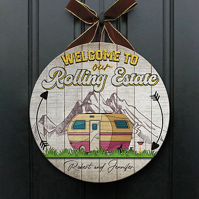 Wooden Door Sign