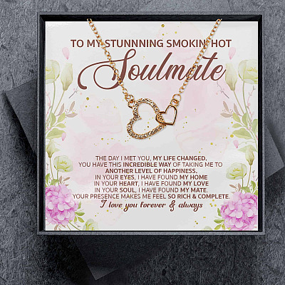 Alternative view of To My Stunning Smoking Hot Soulmate the Day I Met You My Life Changed Alluring Beauty Necklace - Gift for Couple