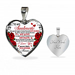 To My Soulmate Im Your Eyes I Have Found My Home Heart Pendant Necklace - Gift for Couple To My Soulmate Im Your Eyes I Have Found My Home Heart Pendant Necklace - Gift for Couple