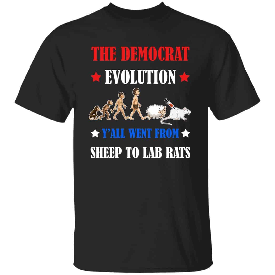The Democrat Evolution Y'all Went Frhirt, Black, Unisex T-Shirt