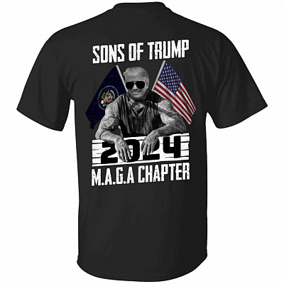 Sons Of Trump 2024 MAGmp Shirt, Black, Unisex T-Shirt