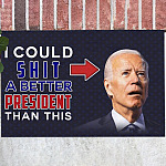 I Could Shit a Better President Indoor Outdoor Doormat - Anti Biden Doormat
