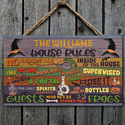 Wooden Door Sign