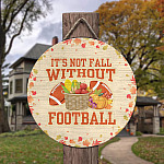 5MH. Fall Football Sign (6) Door Sign Mockup 3